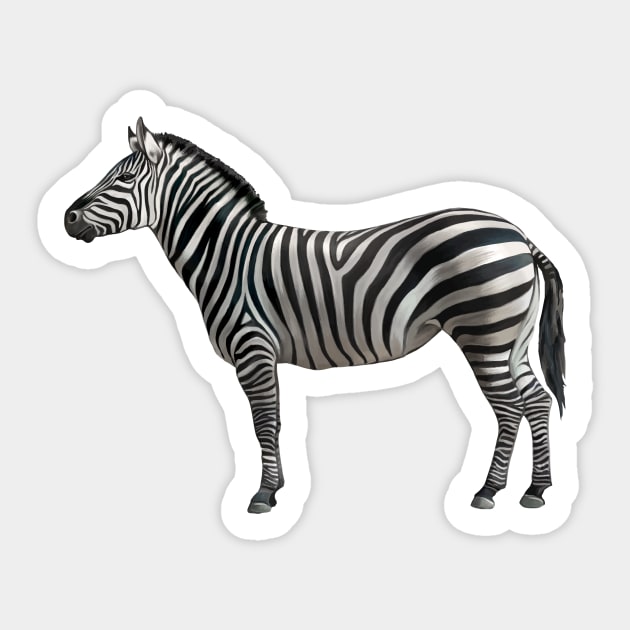 Zebra Sticker by dcohea